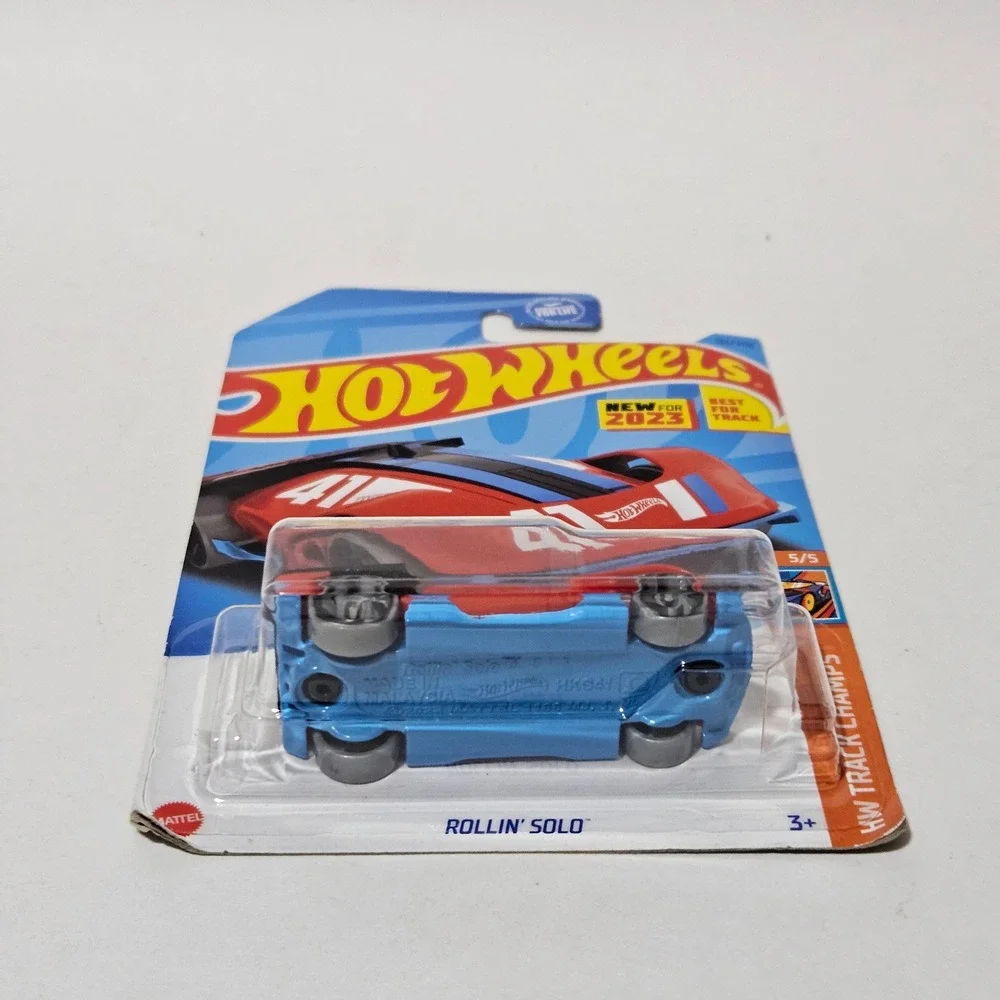 Hot Wheels Rollin Solo Red Blue HW Track Champs 133/250 2023 HKK41-N9C0K